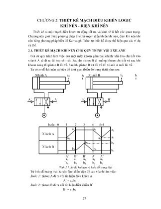 Điện - Điện tử - Chương 2: Thiết kế mạch điều khiển logic khí nén - Điện khí nén
