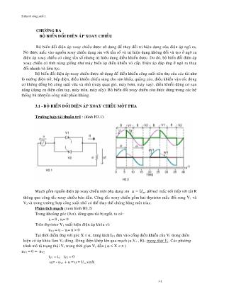 Điện tử cơ bản - Chương ba: Bộ biến đổi điện áp xoay chiều