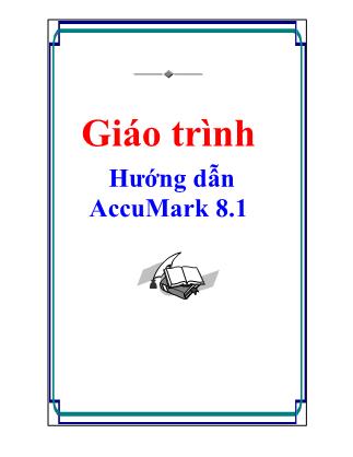 Giáo trình Hướng dẫn AccuMark 8.1