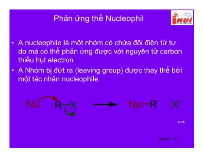 Hoá học hữu cơ - Phản ứng thế Nucleophil