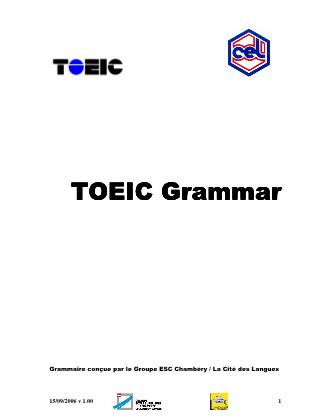 Toeic grammar