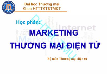 Bài giảng Marketing thương mại điện tử -