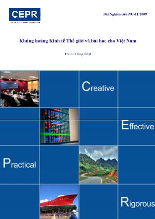 Bài Nghiên cứu NC - 11 / 2009 - Khủng hoảng Kinh tế Thế giới và bài học cho Việt Nam