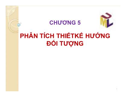 Cấu trúc dữ liệu và giải thuật - Chương 5: Phân tích thiết kế hướng đối tượng