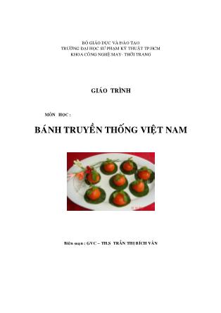 Giáo trình Bánh truyền thống Việt Nam