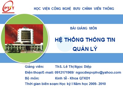 Hệ thống thông tin quản lí - Chương 4: Cài đặt và khai thác hệ thống thông tin quản lý