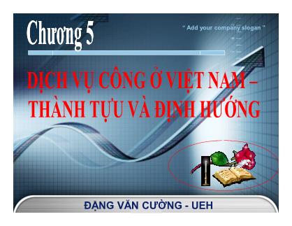 Kế toán tài chính - Chương 5: Dịch vụ công ở Việt Nam, thành tựu và định hướng