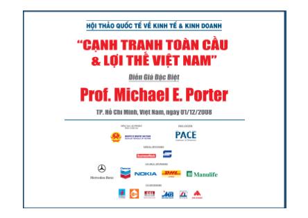 Luật kinh doanh - Cạnh tranh toàn cầu và lợi thế Việt Nam