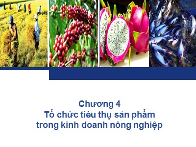 Quản trị kinh doanh nông nghiệp - Chương 4: Tổ chức tiêu thụ sản phẩm trong kinh doanh nông nghiệp