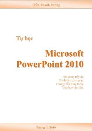 Tài liệu tự học Microsoft powerpoint 2010