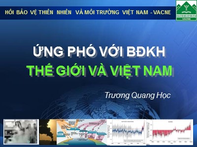 Công nghệ môi trường - Ứng phó với BĐKH thế giới và Việt Nam