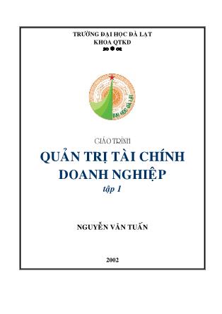 Giáo trình Quản trị tài chính doanh nghiệp