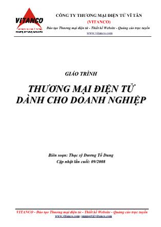 Giáo trình Thương mại điện tử dành cho doanh nghiệp