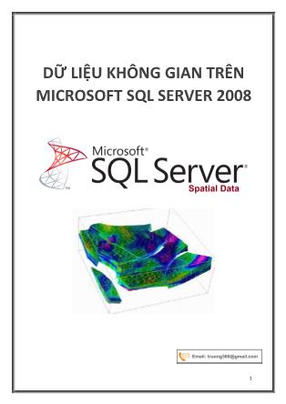 Hệ thống cơ sở dữ liệu - Dữ liệu không gian trên Microsoft sql server 2008