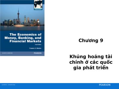 Kinh tế phát triển - Chương 9: Khủng hoảng tài chính ở các quốc gia phát triển