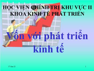 Kinh tế và phát triển - Vốn với phát triển kinh tế