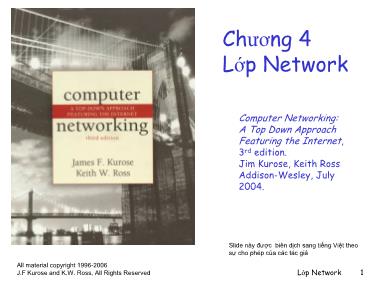 Mạng máy tính - Chương 4: Lớp network
