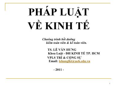 Pháp luật về Kinh tế