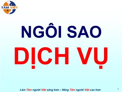 Quản trị kinh doanh - Ngôi sao dịch vụ