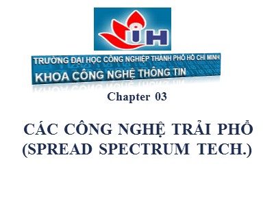 Quản trị mạng - Chapter 03: Các công nghệ trải phổ (spread spectrum tech)
