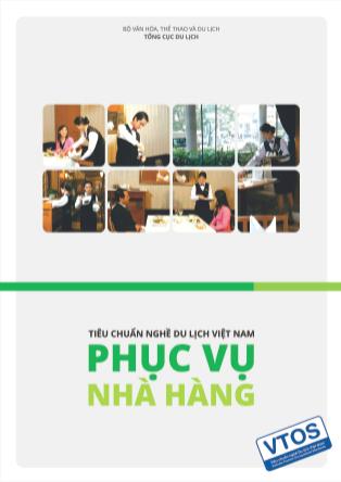 Tiêu chuẩn nghề du lịch Việt Nam - Nghề phục vụ nhà hàng