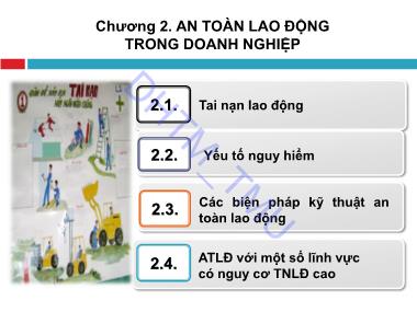 An toàn và vệ sinh lao động - Chương 2: An toàn lao động trong doanh nghiệp