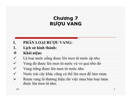 Du lịch dịch vụ - Chương 7: Rượu vang