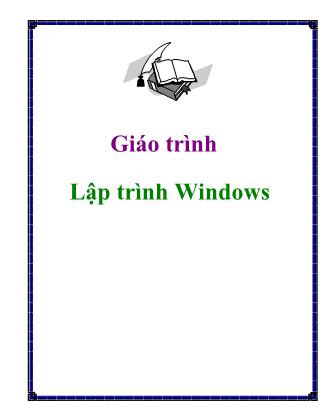 Giáo trình Lập trình Windows