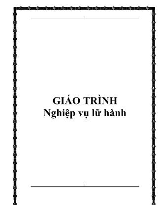 Giáo trình Nghiệp vụ lữ hành