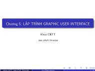 Kĩ thuật lập trình - Chương 5: Lập trình graphic user interface