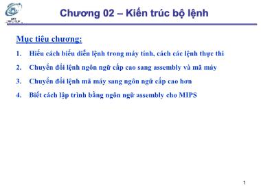 Kiến trúc máy tính - Chương 02: Kiến trúc bộ lệnh