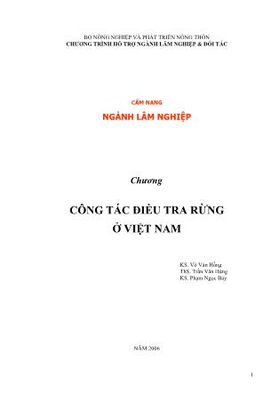 Lâm sinh - Công tác điều tra rừng ở Việt Nam