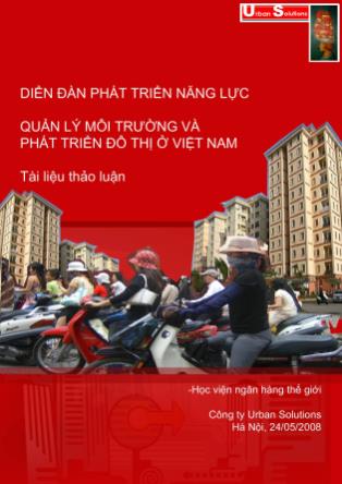 Nâng cao năng lực quản lý đô thị ở Việt Nam