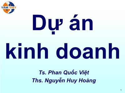 Quản trị kinh doanh - Dự án kinh doanh