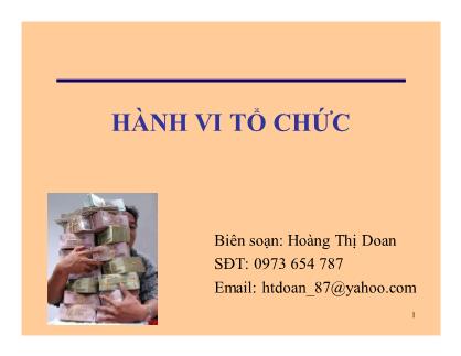 Quản trị kinh doanh - Hành vi tổ chức