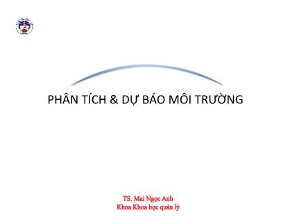 Quản trị kinh doanh - Phân tích và dự báo môi trường