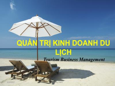 Tài liệu Quản trị kinh doanh du lịch