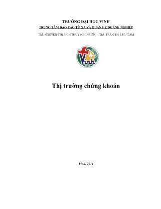 Tài chính doanh nghiệp - Phần: Thị trường chứng khoán