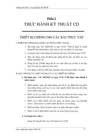 Giáo trình thực hành VCR - CD - Phần 2: Thực hành kỹ thuật CP