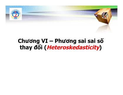 Bài giảng Kinh tế lượng - Chương VI: Phương sai sai số thay đổi