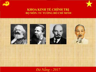 Bài giảng Tư tưởng Hồ Chí Minh - Chương III: Tư tưởng Hồ Chí Minh về chủ nghĩa xã hội và con đường quá độ lên chủ nghĩa xã hội ở Việt Nam