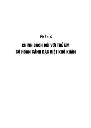 Hệ thống các chính sách trợ giúp xã hội - Phần 2