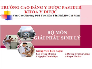 Bài giảng Giải phẫu sinh lý - Bài 10: Giải phẫu Sinh lý máu