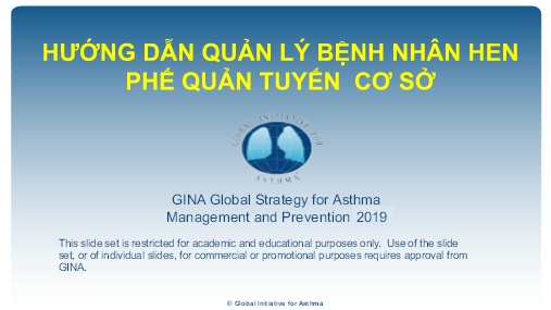 Bài giảng Hướng dẫn quản lý bệnh nhân hen phế quản tuyến cơ sở