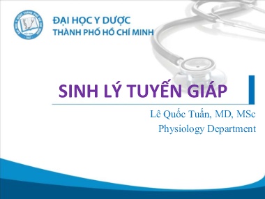 Bài giảng Sinh lý tuyến giáp