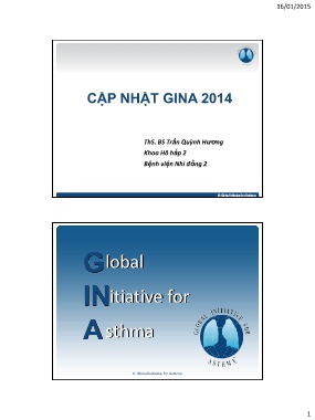 Global Initiative for Asthma (Cập nhật GINA 2014)
