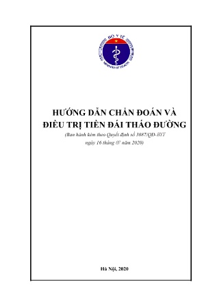 Tài liệu Hướng dẫn chẩn đoán và điều trị tiền đái tháo đường